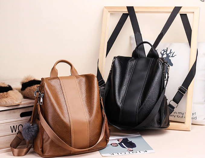 PREMIUM™ Leather Three Way Anti-Thief  Women's Backpack [Limited Stock]