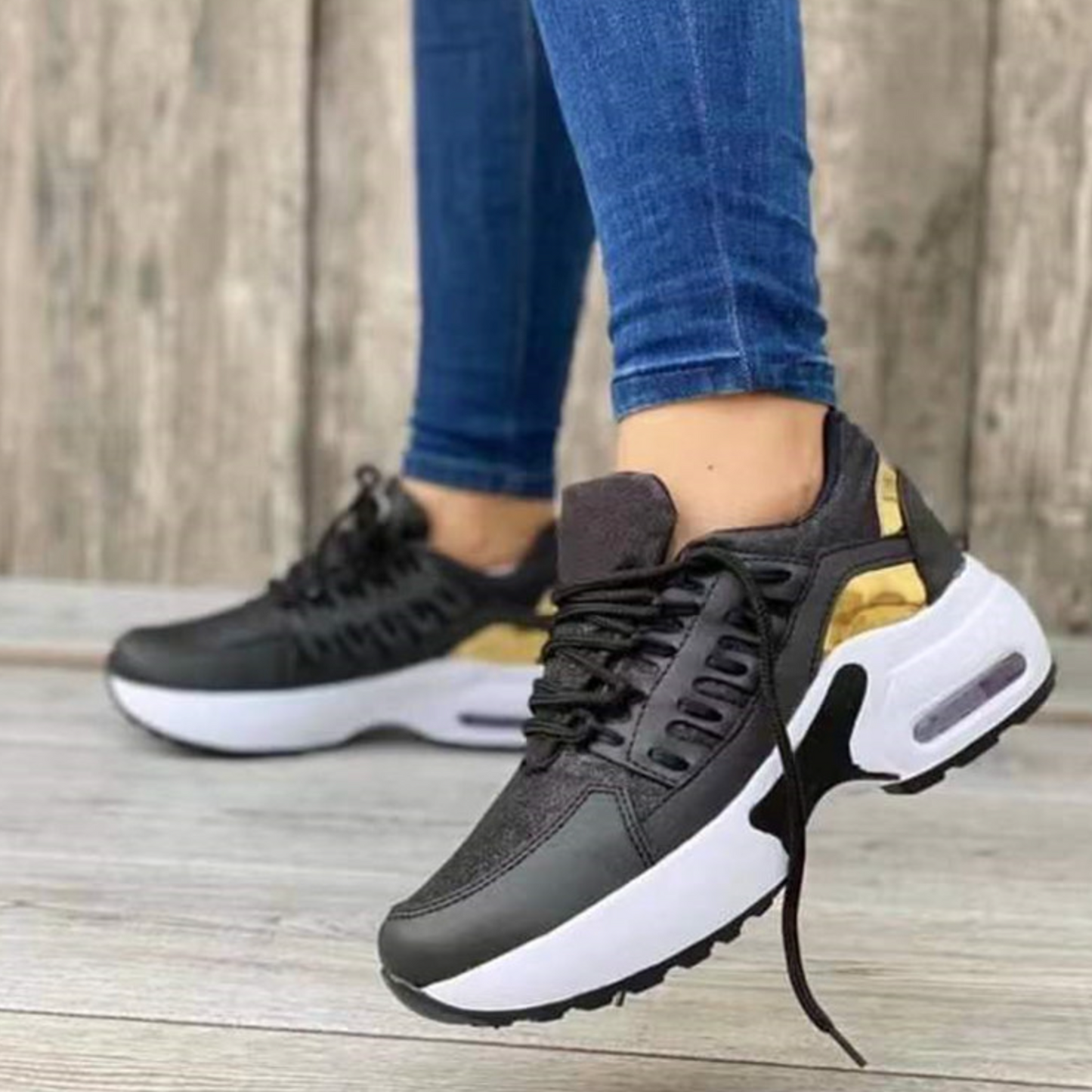 🔥Last day 50% Off🔥Women's Lace up Orthopedic Walking Shoes, Platform Walking Sneakers