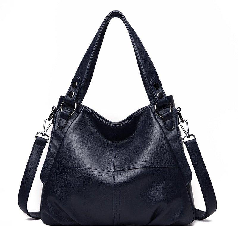 Women's Retro Soft Leather High Capacity Shoulder Bag