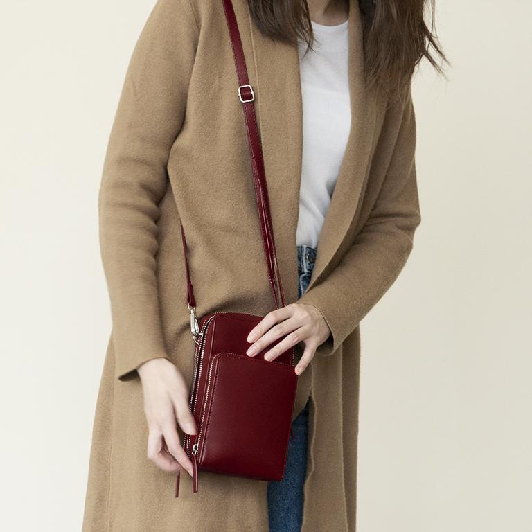 All-in-one 3-Layers Crossbody Shoulder Bag