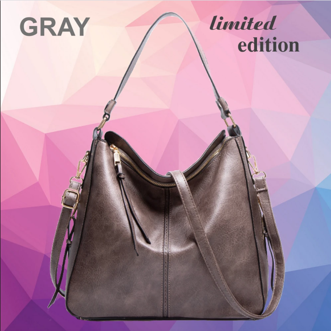 Luxury Leather Hobo Handbag [Special Gift for Limited time]