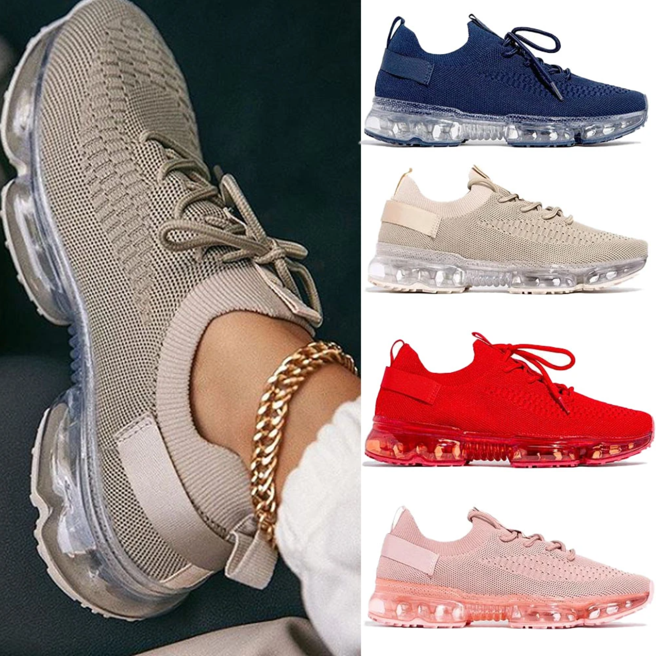 Women's Comfy Air Cushion Sneakers, Breathable Shoes Walking Running Shoes [Limited time offer: Buy 2 Save More 15%]