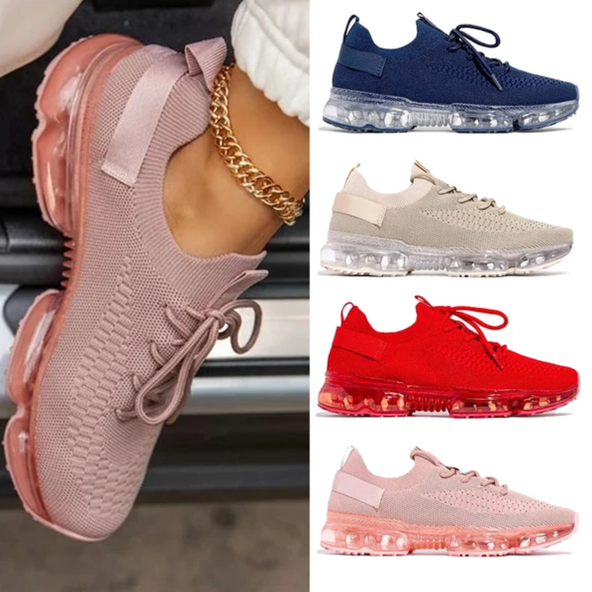Women's Comfy Air Cushion Sneakers, Breathable Shoes Walking Running Shoes [Limited time offer: Buy 2 Save More 15%]