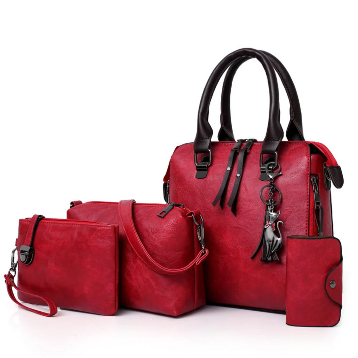 Premium Multi-function Leather Handbag Crossbody Bag Clutch Bag