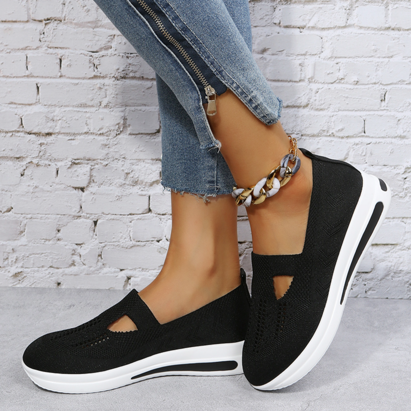2022 Women Mesh Comfortable Walking Shoes Slip-on Shoes