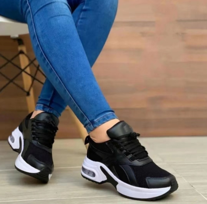 🔥Last day 50% Off🔥Women's Platform Walking Sneakers, Lace up Orthopedic Walking Shoes
