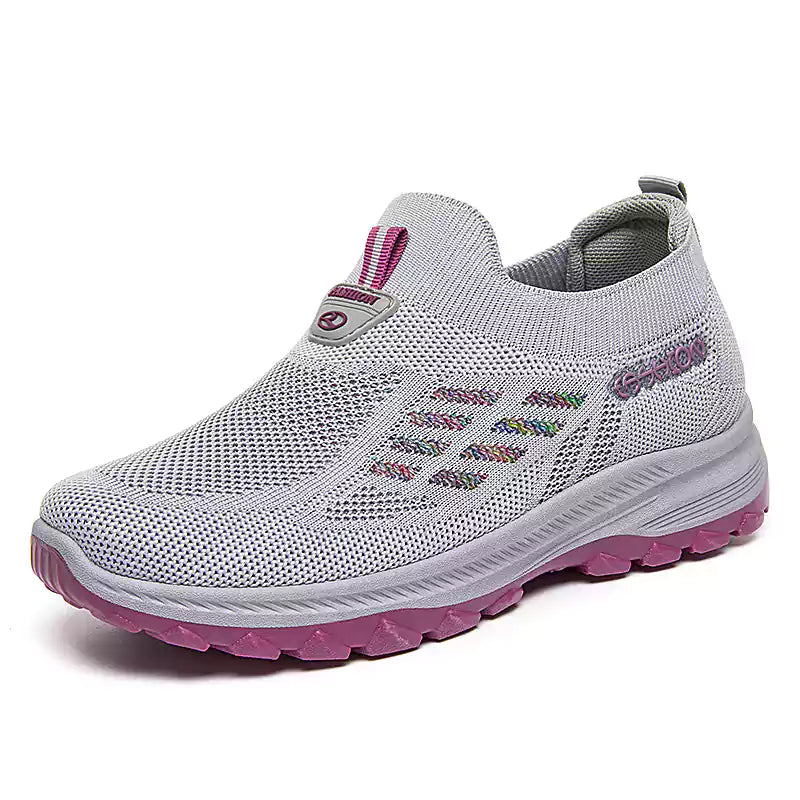 Women Orthopedic Corrector Walking Shoes,Breathable Lightweight Fly Woven Running Shoes